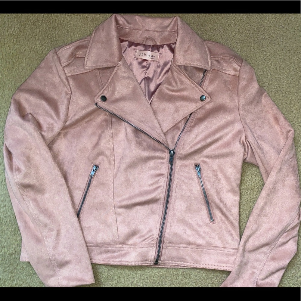 New Medium  - baby pink philosophy jackets